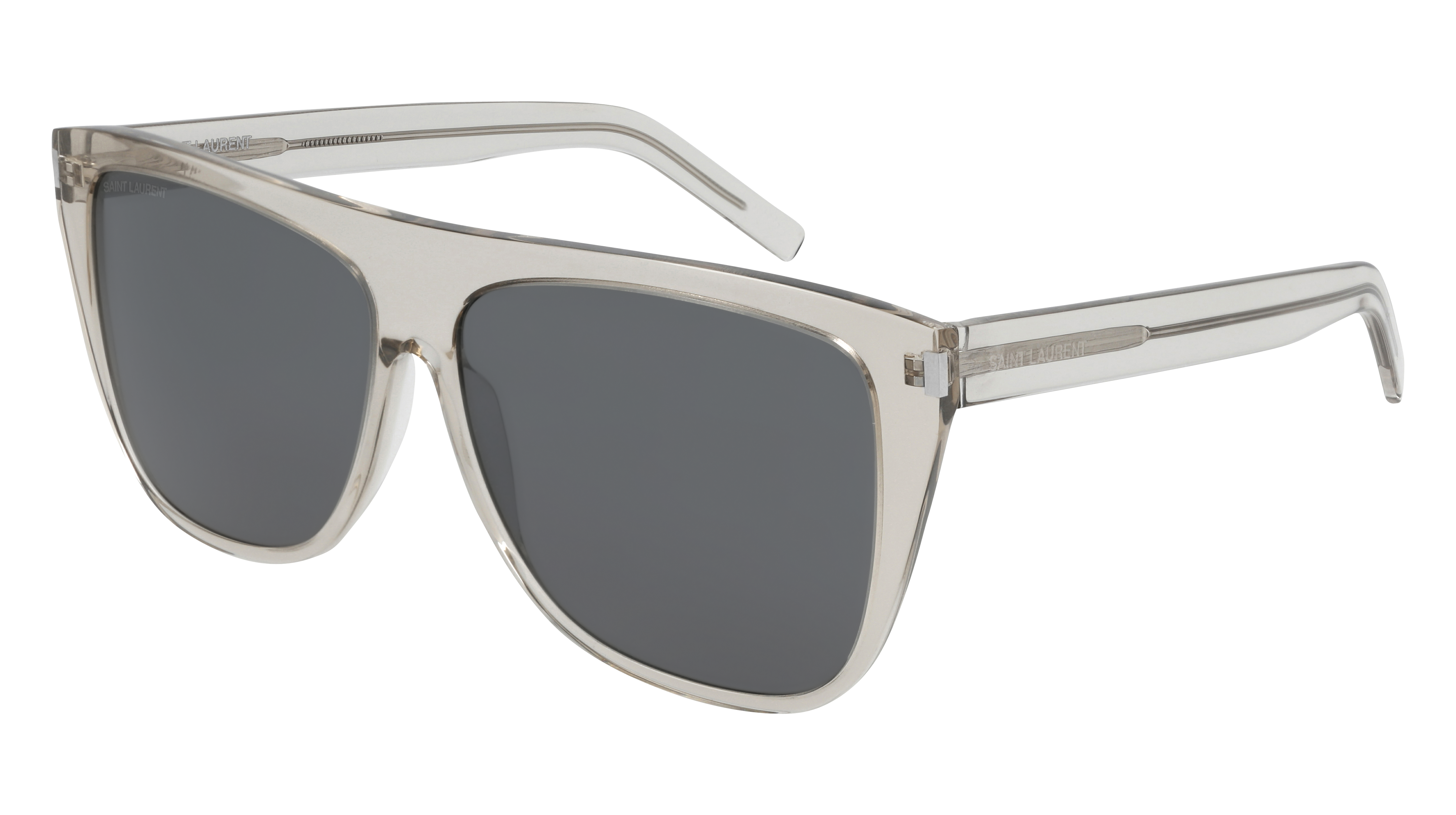 saint-laurent-sunglass-man-100-acetate-beige-beige-silver-sl-1-slim-007-1 Saint