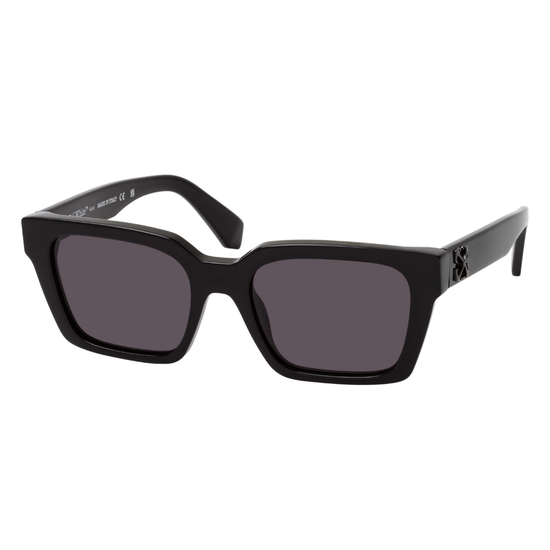 Untitled design (3) OFF WHITE SUNGLASSES - OERI111 1007 BRANSON BLACK DARK GREY - Image 1